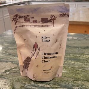 DIY Candle Kit in a Bag- Clementine Cinnamon Clove Clean Candle, by Siblings